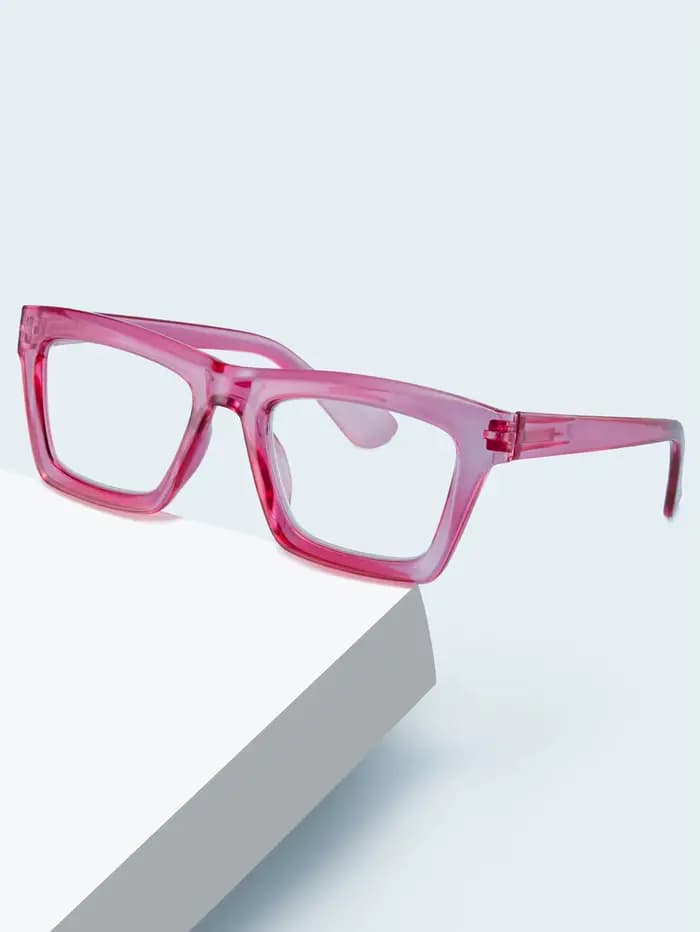 Trois paires de lunettes de lecture élégantes et confortables à monture large