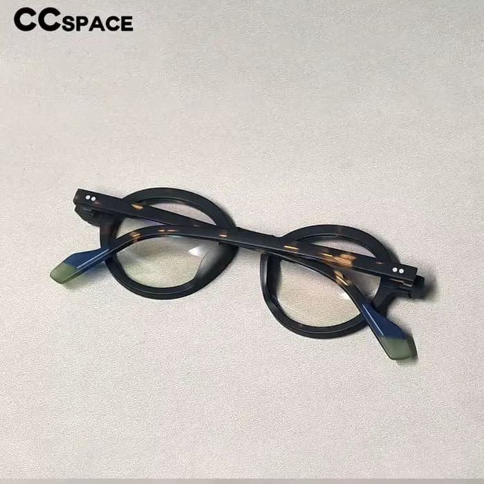 Montures de lunettes optiques rondes en acétate pour femmes et hommes