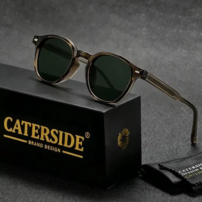 CATERSIDE – lunettes de soleil polarisées vintage pour hommes