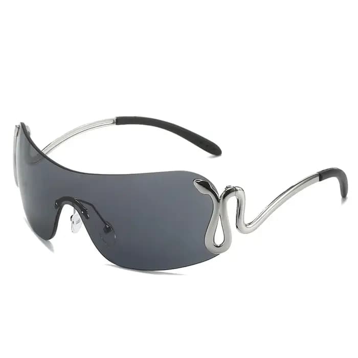 Lunettes de soleil sans monture Y2K pour femme et homme
