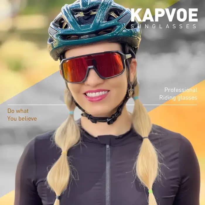 KAPVOE lunettes de cyclisme vélo pour hommes femme sport plein air