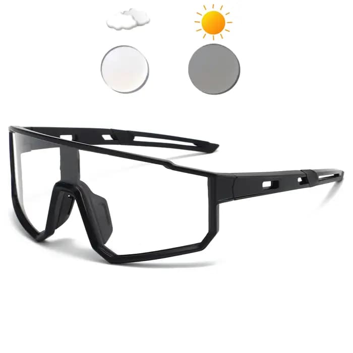 OMEKOL flambant neuf lunettes de soleil de cyclisme photochromiques hommes femmes mode conduite rand