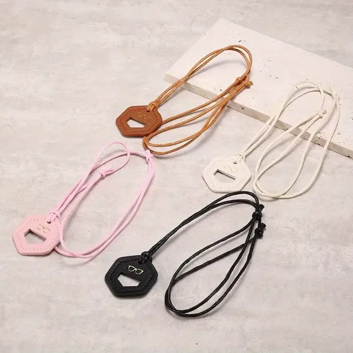 Corde de lunettes en cuir microfibre