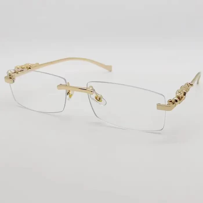 Monture de lunettes sans monture pour femmes et hommes