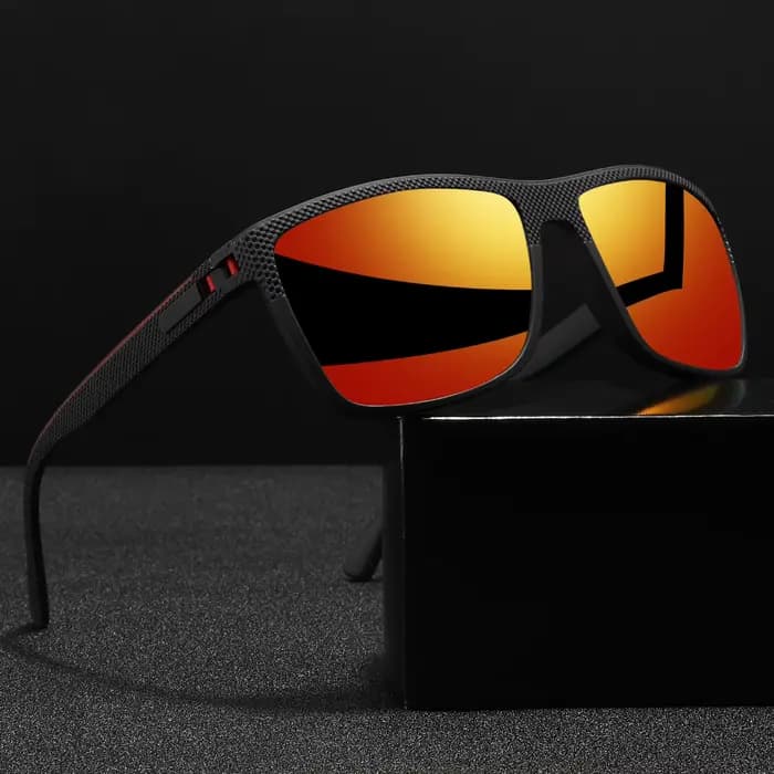 Lunettes de soleil polarisées carrées de qualité supérieure – Conception de charnière à ressort