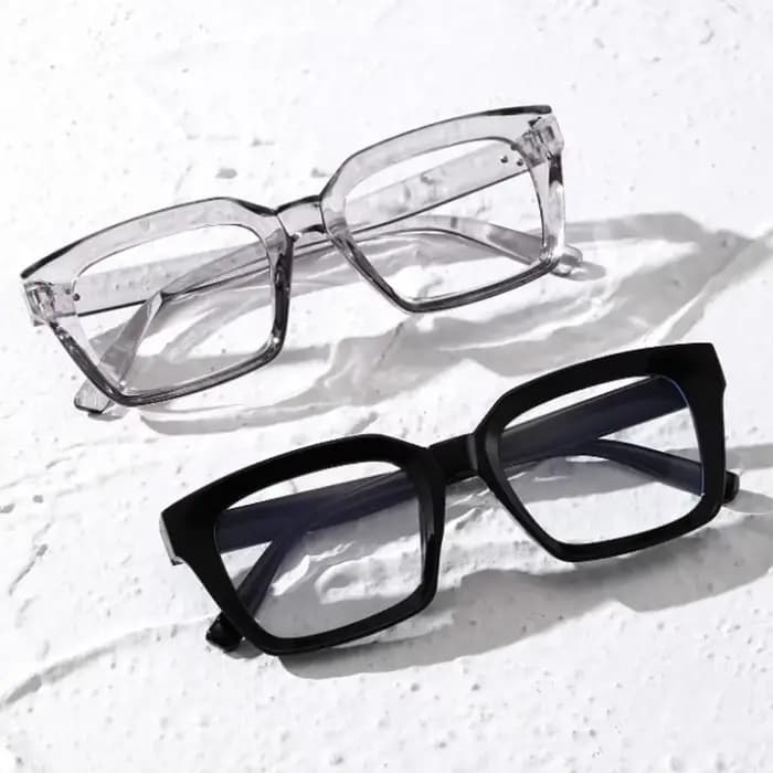Lunettes classiques à monture carrée sans ordonnance, adaptées à un usage quotidien, au travail de b