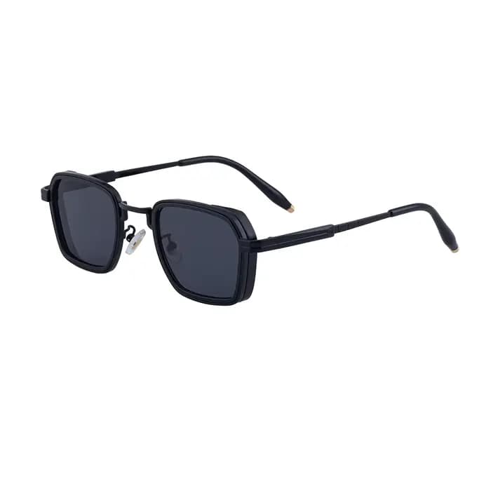 Lunettes de soleil tendance européennes et américaines pour hommes, branches métalliques rétro, Styl