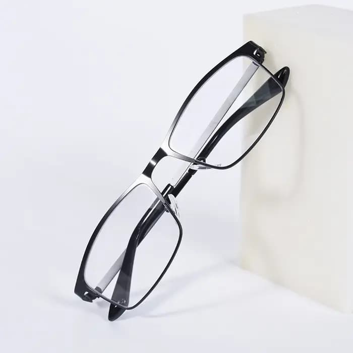 Lunettes de lecture professionnelles à monture noire pour hommes