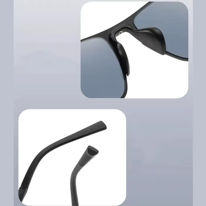 YIMARUILI rétro carré hommes lunettes de soleil polarisées mode tendance aluminium magnésium grand Anti UV conduite