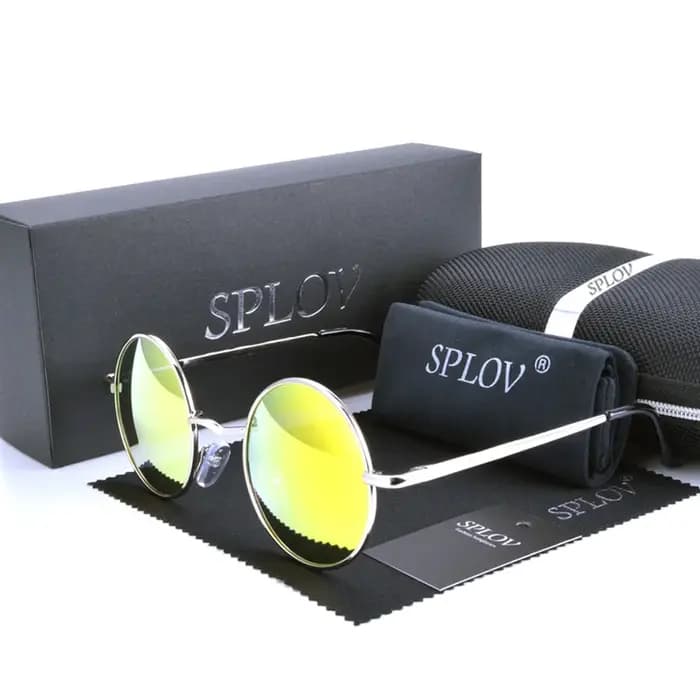 Marque Designer classique lunettes de soleil rondes polarisées John femmes petites