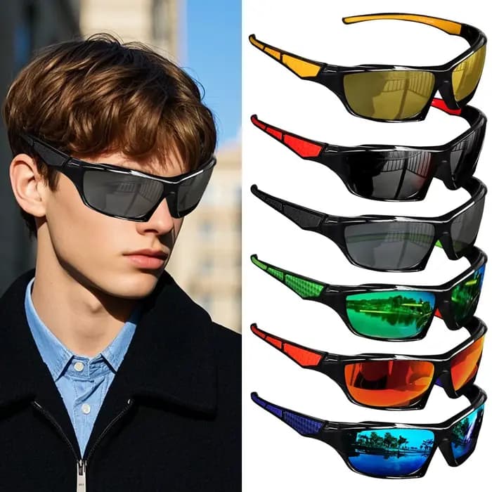 Hommes Protection complète lunettes de soleil