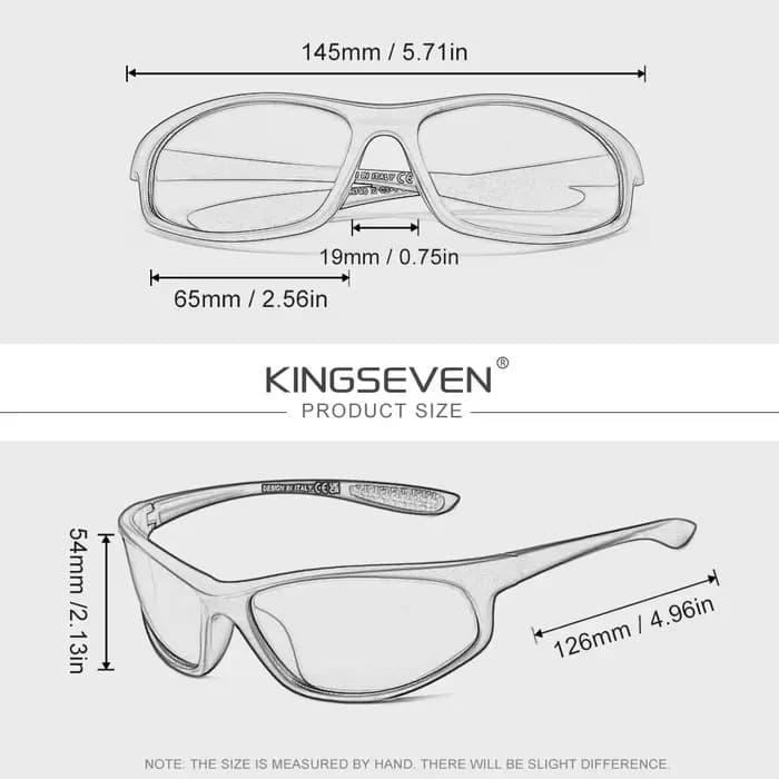 KINGSEVEN Lunettes de soleil classiques pour sports de plein air, hommes et femmes, polarisées UV400