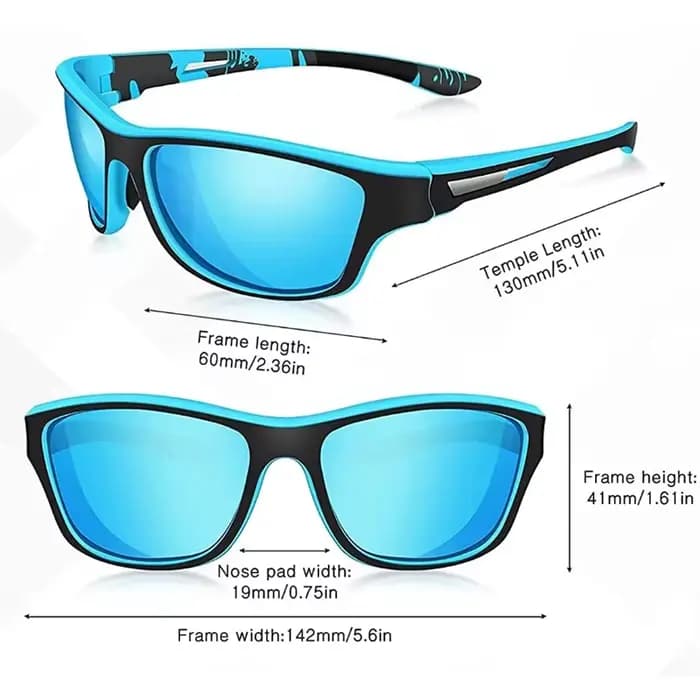 Lunettes de soleil polarisées haute définition pour hommes et femmes, lunettes de soleil pour sports