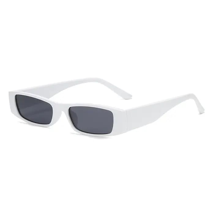 Lunettes de soleil rétro rectangulaires à monture étroite pour femmes