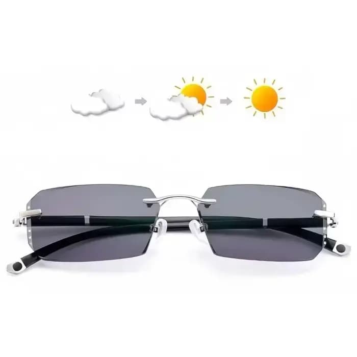 Lunettes de Soleil Intelligentes pour Presbytie, Accessoire de Luxe, Coupe de Diamant, Délinthes Fin