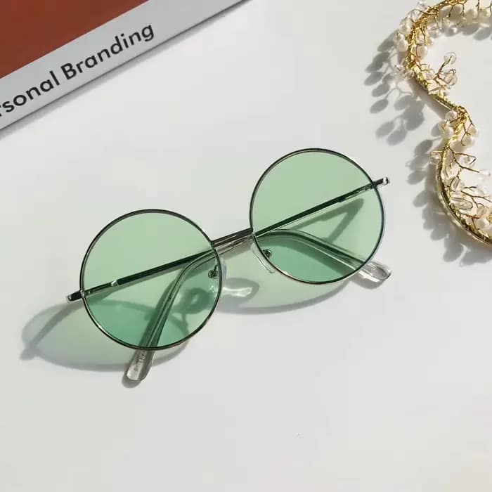 Lunettes de soleil rondes rétro pour enfants de 2 à 8 ans