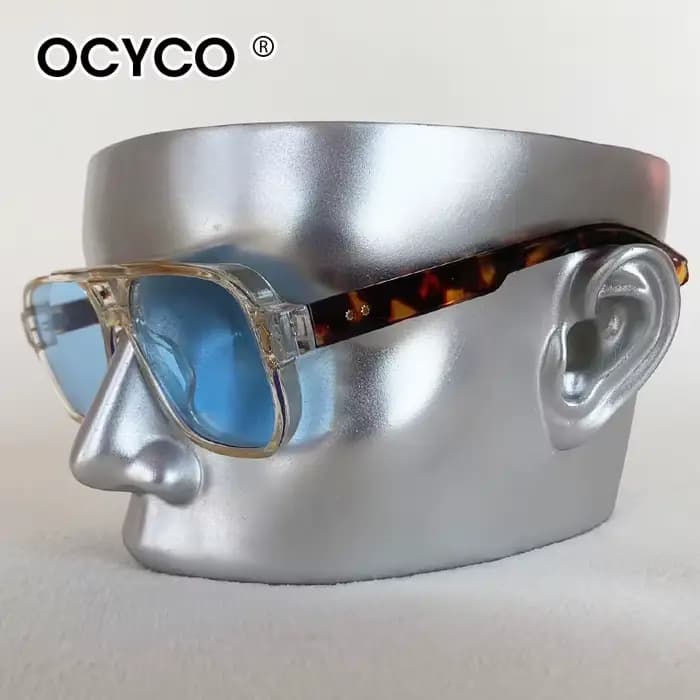 OCYCO 2026 Lunettes de soleil vintage à double pont pour hommes