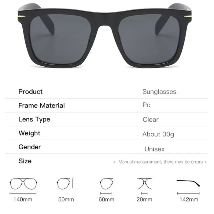 Lunettes carrées pour hommes, multifocales progressives, dioptrie standard pour hypermétropie, sans