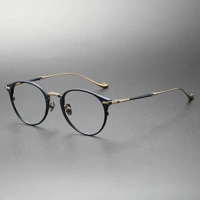 Montures de lunettes de marque de luxe en titane et acétate, lunettes rétro ovales vintage pour hommes et femmes, monture de lunettes de qualité supérieure