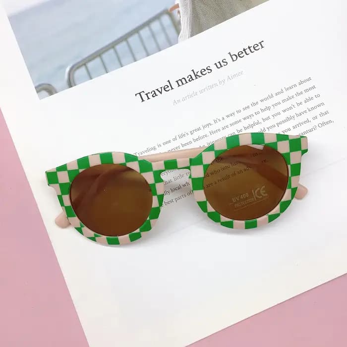 Lunettes de soleil de marque rétro pour enfants