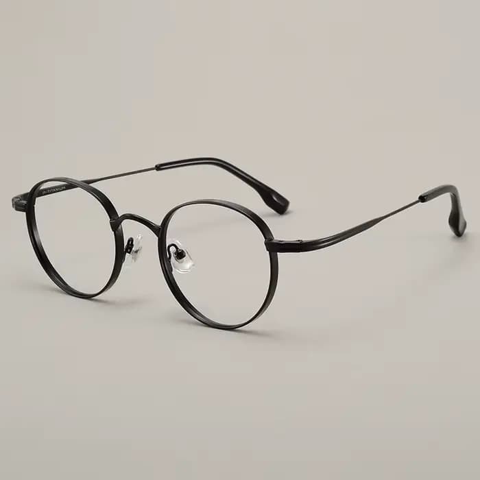 Nouveau petit rond lunettes en titane marque Design hommes femmes lunettes ovales Vintage réglable p