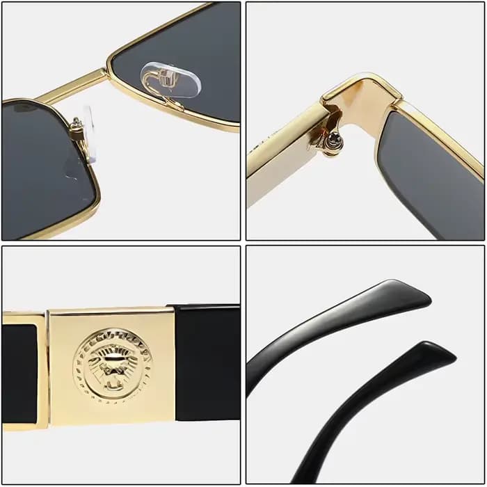 Nouvelle marque de mode lunettes de soleil de créateur de luxe hommes femmes 2026 léopard Vintage élégant nuances