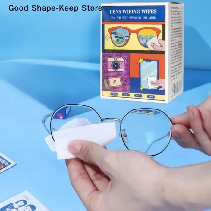 Lot de 100 lingettes nettoyantes anti-buée pour lunettes