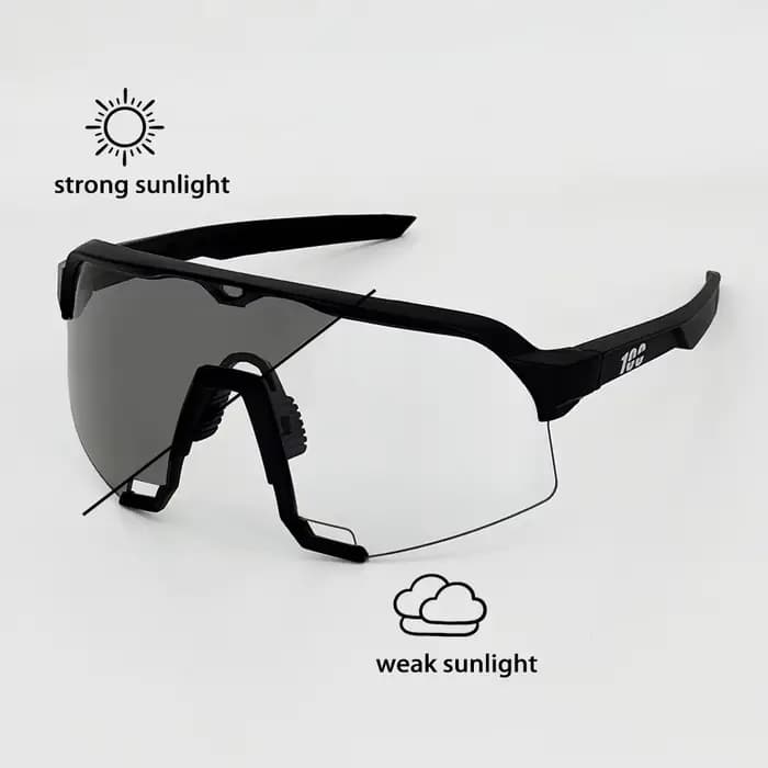 Lunettes de cyclisme photochromiques 100% pour sports de plein air