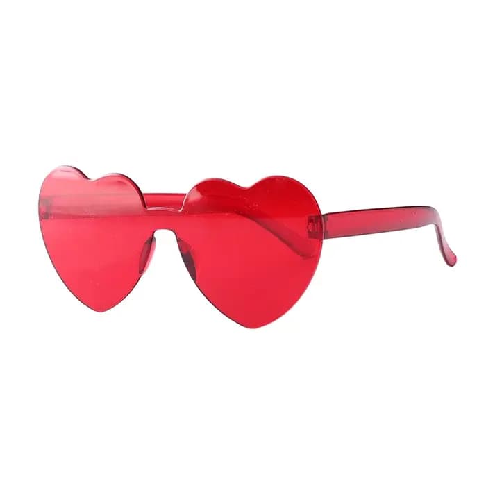 1/2 pièces saint valentin décoration paillettes coeur bandeau lunettes de soleil anniversaire de mar