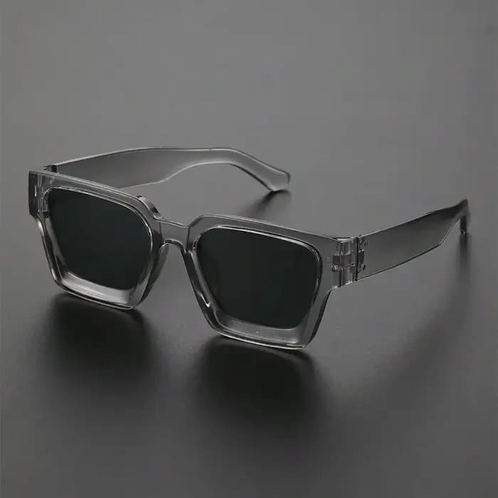 Lunettes de soleil de luxe rétro noires Millionaire Shades pour hommes