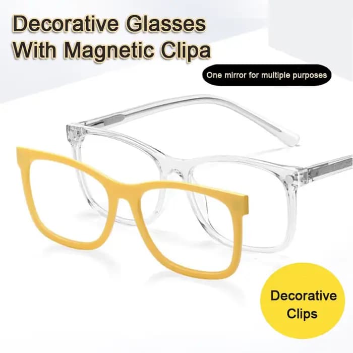Lunettes décoratives à Clips magnétiques 6 en 1