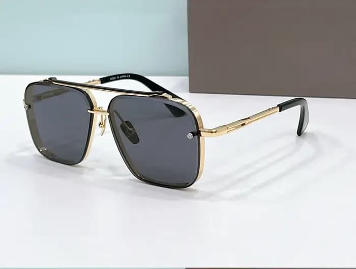 DITAA MACH-SIX limité marque de luxe hommes lunettes de soleil femmes pilote alliage