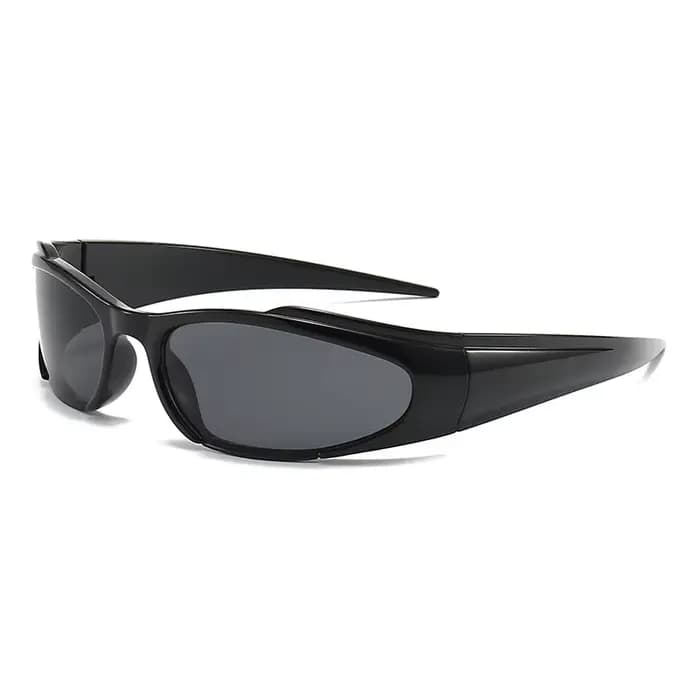 Y2k – lunettes de soleil Vintage Punk pour hommes et femmes, verres miroir ovales rétro, lunettes de