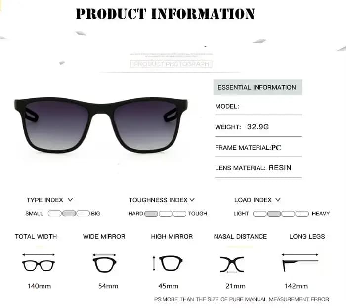 Lunettes de soleil miroir de conduite pour hommes