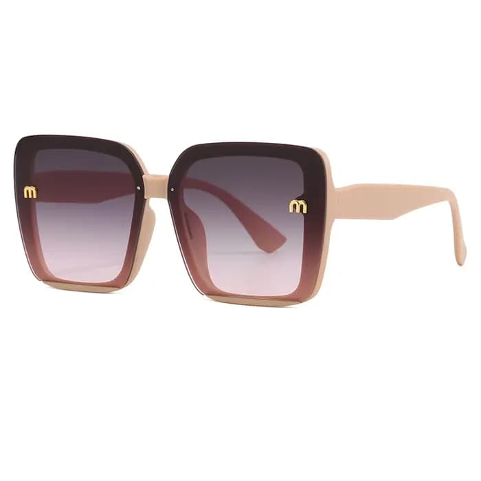 Lunettes de soleil carrées classiques à grand cadre pour hommes et femmes
