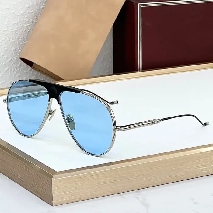 JMM DAIDO alliage concepteur grandes lunettes de soleil ovales hommes classique Uv400