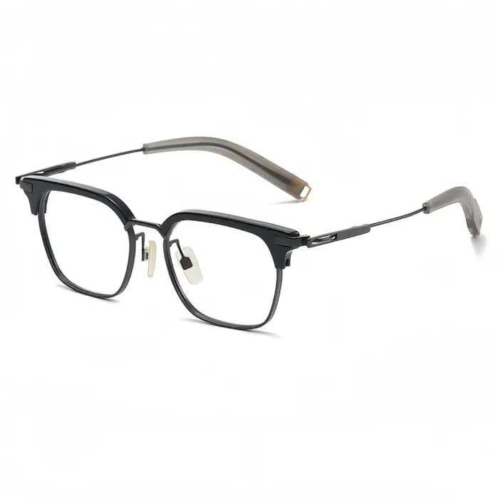 Montures de lunettes carrées de style Browline inspirées de DITA DLX107 pour hommes, monture optique de luxe de haute qualité en acétate et titane