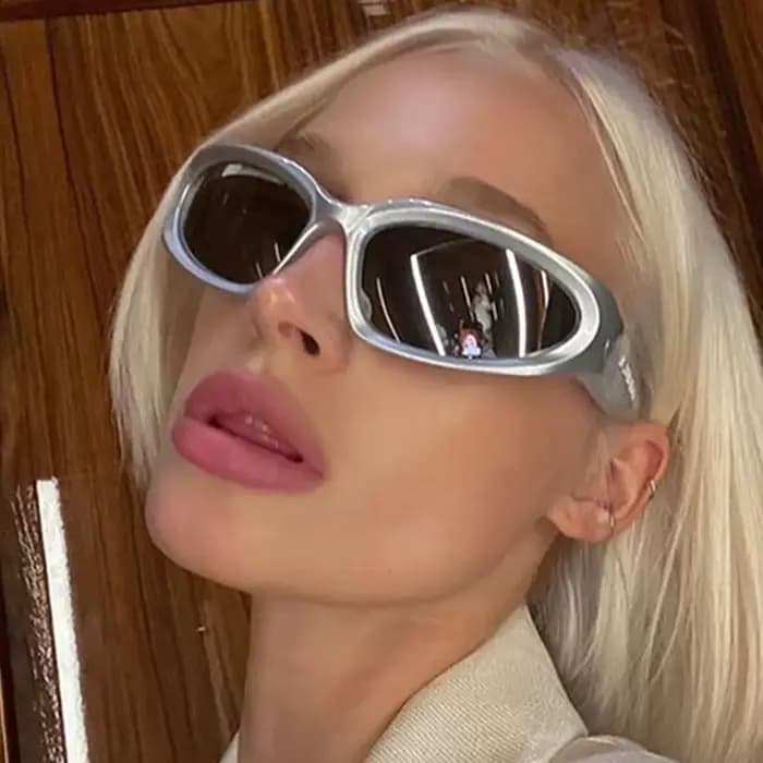 Nouveau Y2K sport Punk lunettes de soleil femmes marque concepteur carré