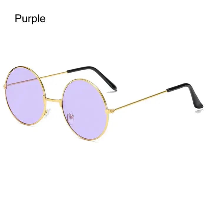 Chang Hiphelicopter-Lunettes de soleil rondes en métal pour hommes et femmes