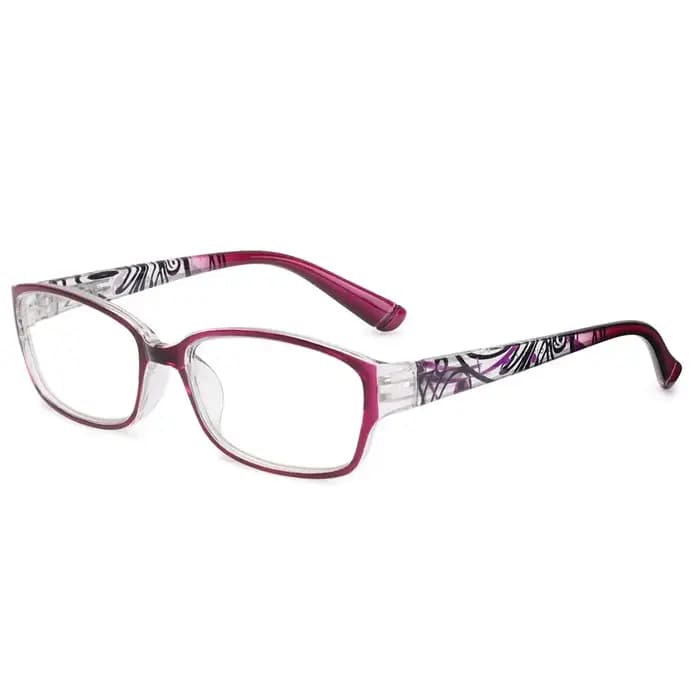Lunettes à monture imprimée rétro pour femmes et hommes