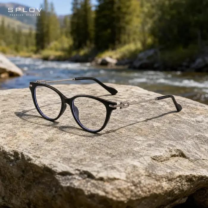 Monture de lunettes œil-de-chat tendance pour femme, légère, élastique et confortable, monture optique élégante pour le bureau, le quotidien et les voyages