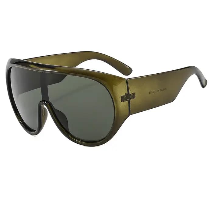 Marque de luxe rétro grand cadre femmes lunettes de soleil couleur thé carré pilote nuances UV400 Cool hommes une pièce
