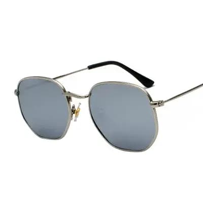 Hommes lunettes de soleil hexagone