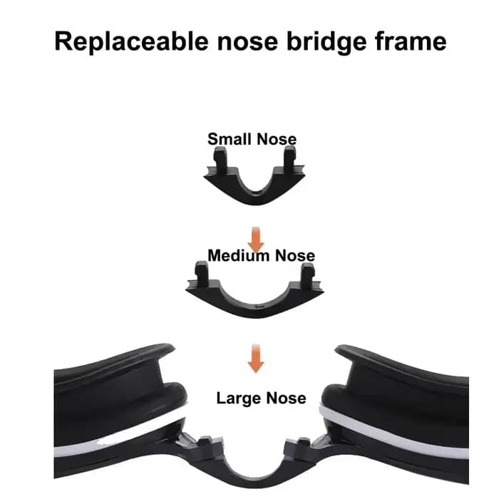 Lunettes de natation résistantes et remplaçables pour adultes et enfants