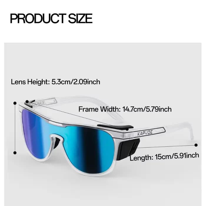 Lunettes de soleil Kapvoe Glacier pour hommes, photochromiques, pour le cyclisme, la randonnée, prot