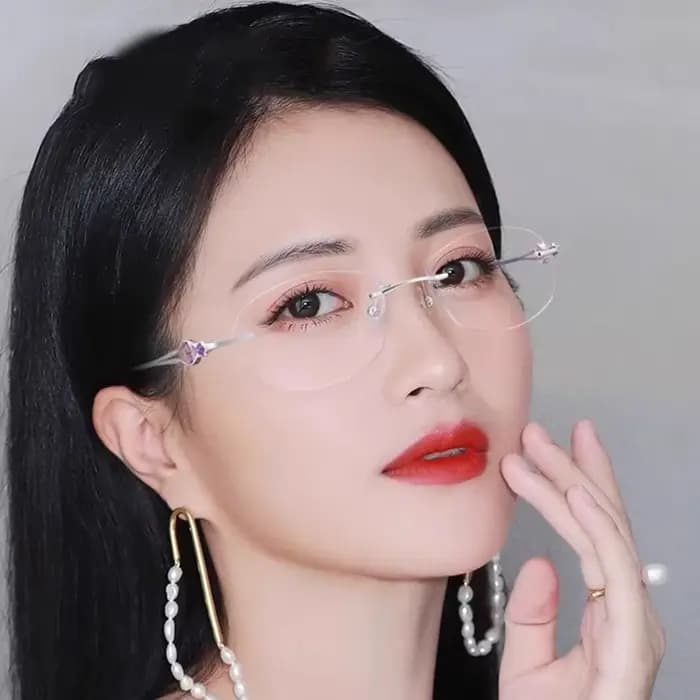 Lunettes optiques en titane pour femmes