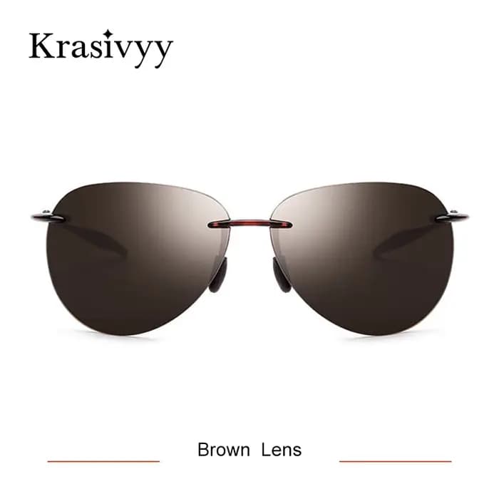 Krasivyy TR90 lunettes de soleil hommes 2025 marque Design lentille en Nylon ultraléger