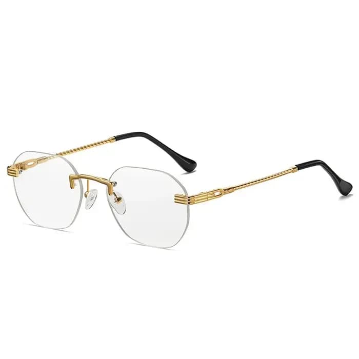 Lunettes de soleil rondes rétro en métal pour hommes et femmes