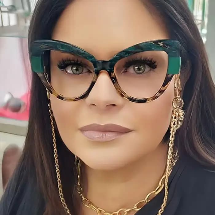Femmes grandes lunettes de lecture œil de chat à la mode surdimensionné loin vue