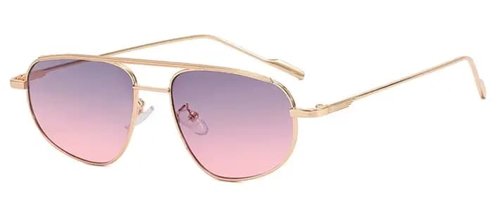 Lunettes de soleil classiques en métal pour hommes et femmes